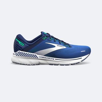 Brooks Adrenaline GTS 22 Erkek Koşu Ayakkabısı Mavi/Yeşil | TR-450162