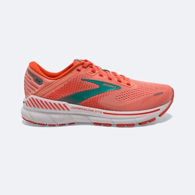 Brooks Adrenaline GTS 22 Kadın Koşu Ayakkabısı Mercan/Beyaz | TR-165708