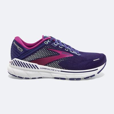 Brooks Adrenaline GTS 22 Kadın Koşu Ayakkabısı Lacivert/Yeşil/Pembe | TR-205869