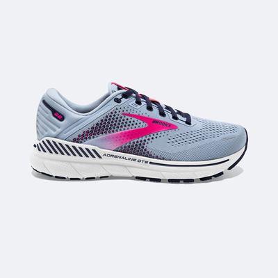 Brooks Adrenaline GTS 22 Kadın Koşu Ayakkabısı Mavi/Lacivert/Pembe | TR-410297