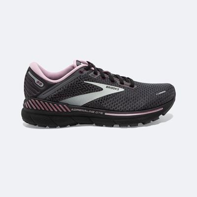 Brooks Adrenaline GTS 22 Kadın Koşu Ayakkabısı Siyah/Açık Yeşil | TR-516298