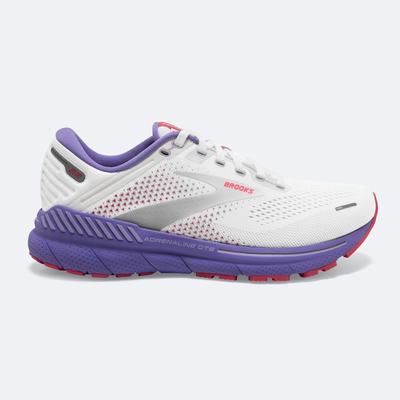 Brooks Adrenaline GTS 22 Kadın Koşu Ayakkabısı Beyaz/Mercan/Mor | TR-579361