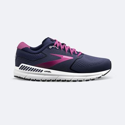 Brooks Ariel '20 Kadın Koşu Ayakkabısı Lacivert/Beyaz | TR-873965