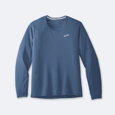 Brooks Atmosphere Long Sleeve Erkek Tişört Mavi | TR-812976