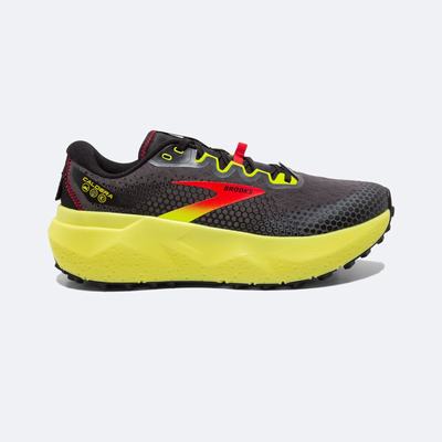 Brooks Caldera 6 Erkek Trail Koşu Ayakkabısı Siyah/Kırmızı/Sarı | TR-745693