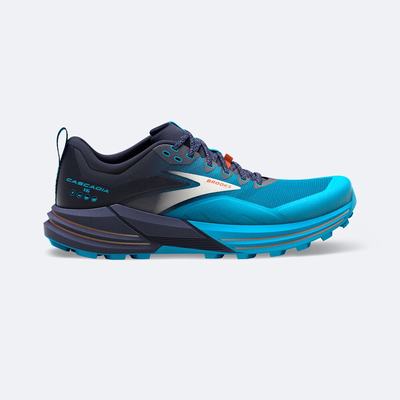 Brooks Cascadia 16 Erkek Trail Koşu Ayakkabısı Lacivert/Mavi | TR-401285