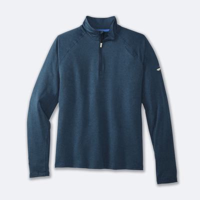 Brooks Dash 1/2 Zip Erkek Ceket Indigo | TR-836521