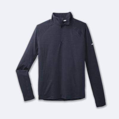 Brooks Dash 1/2 Zip Erkek Ceket Koyu Gri | TR-256380