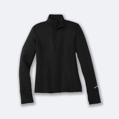 Brooks Dash 1/2 Zip Kadın Ceket Siyah | TR-437069