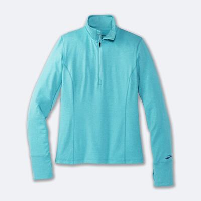 Brooks Dash 1/2 Zip Kadın Ceket Turkuaz | TR-510738