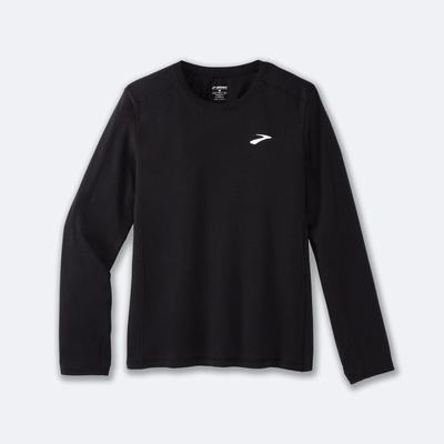 Brooks Distance Long Sleeve 2.0 Erkek Tişört Siyah | TR-345976