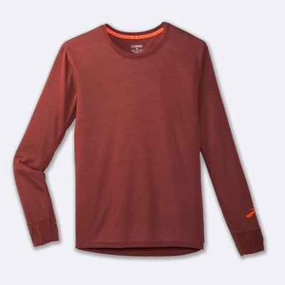 Brooks Distance Long Sleeve Erkek Tişört Bakır | TR-093526