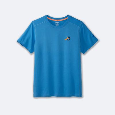 Brooks Distance Short Sleeve 2.0 Erkek Tişört Mavi | TR-162594