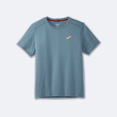 Brooks Distance Short Sleeve 2.0 Erkek Tişört Mavi | TR-804627