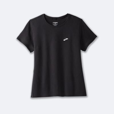 Brooks Distance Short Sleeve 2.0 Kadın Tişört Siyah | TR-430976