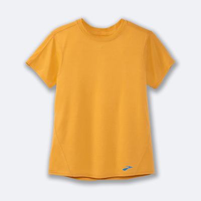 Brooks Distance Short Sleeve Kadın Tişört Sarı | TR-385104