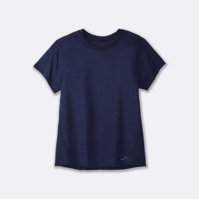 Brooks Distance Short Sleeve Kadın Tişört Lacivert | TR-425613