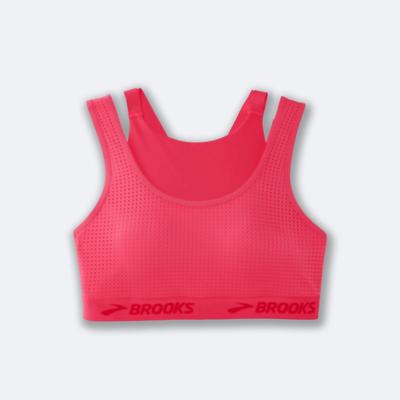 Brooks Drive Mesh Run Bra Kadın Spor Sütyeni Pembe | TR-869713