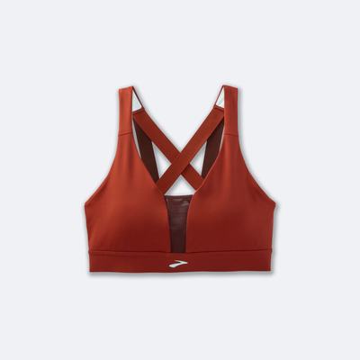 Brooks Drive Plunge Run Bra Kadın Spor Sütyeni Bakır/Mavi | TR-026149