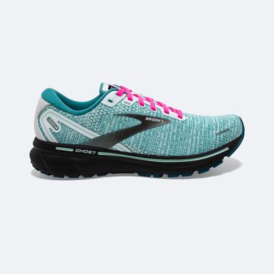 Brooks Ghost 14 Kadın Koşu Ayakkabısı Beyaz/Siyah/Mavi | TR-763208