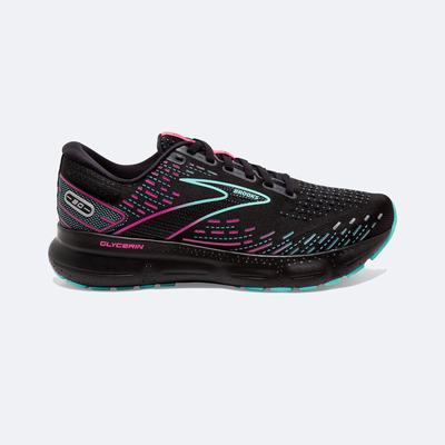 Brooks Glycerin 20 Kadın Koşu Ayakkabısı Siyah/Mavi Açık/Pembe | TR-015628