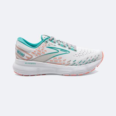 Brooks Glycerin 20 Kadın Koşu Ayakkabısı Gri/Mercan | TR-081962