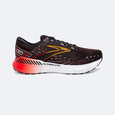 Brooks Glycerin GTS 20 Erkek Koşu Ayakkabısı Siyah/Kırmızı | TR-631207