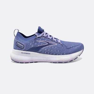 Brooks Glycerin StealthFit 20 Kadın Koşu Ayakkabısı Mavi/Beyaz | TR-165278