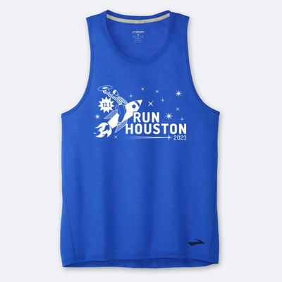 Brooks Houston23 Distance Tank 2.0 Erkek Atlet Mavi | TR-709315