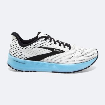 Brooks Hyperion Tempo Kadın Koşu Ayakkabısı Beyaz/Siyah/Açık Turkuaz | TR-376259