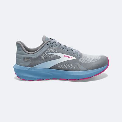 Brooks Launch 9 Kadın Koşu Ayakkabısı Gri/Mavi/Pembe | TR-856247