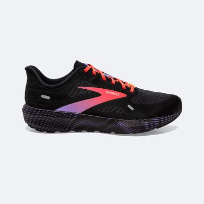 Brooks Launch 9 Kadın Koşu Ayakkabısı Siyah/Mercan/Mor | TR-374052