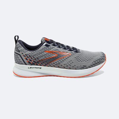 Brooks Levitate 5 Erkek Koşu Ayakkabısı Gri/Lacivert | TR-032156