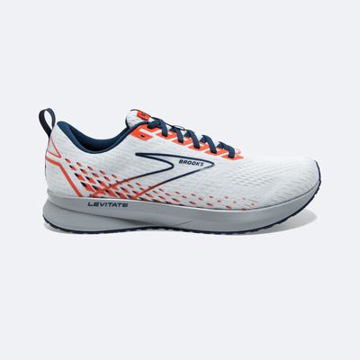 Brooks Levitate 5 Erkek Koşu Ayakkabısı Beyaz/Kahverengi | TR-904756