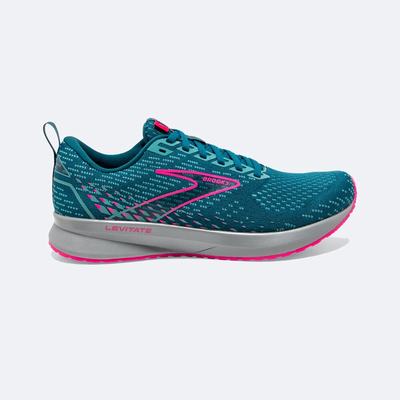 Brooks Levitate 5 Kadın Koşu Ayakkabısı Mavi/Pembe | TR-697258