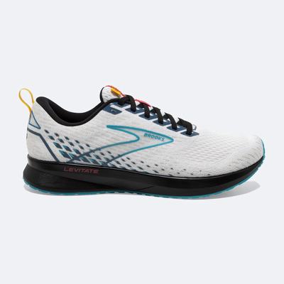 Brooks Levitate 5 Kadın Koşu Ayakkabısı Beyaz/Mavi/Siyah | TR-783560