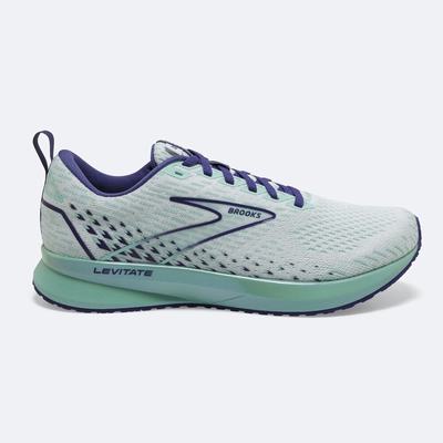 Brooks Levitate 5 Kadın Koşu Ayakkabısı Beyaz/Lacivert Mavi | TR-963248