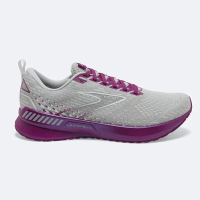 Brooks Levitate GTS 5 Kadın Koşu Ayakkabısı Gri/Lavanta | TR-697852