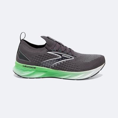 Brooks Levitate StealthFit 6 Erkek Koşu Ayakkabısı Siyah/Yeşil/Beyaz | TR-809157