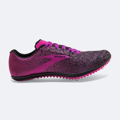 Brooks Mach 19 Kadın Çivili Ayakkabı Siyah/Pembe | TR-536192