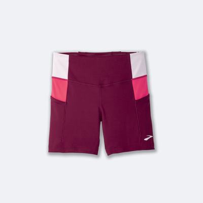 Brooks Method 5" Short Tight Kadın Tayt Bordo/Pembe | TR-012694