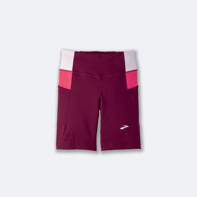 Brooks Method 8" Short Tight Kadın Tayt Bordo/Pembe | TR-160972