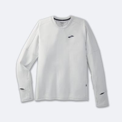 Brooks Notch Thermal Long Sleeve 2.0 Erkek Tişört Gri | TR-641298