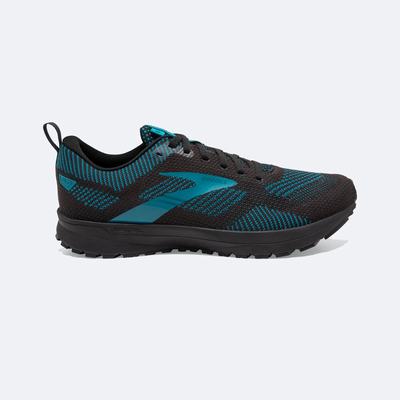 Brooks Revel 5 Erkek Koşu Ayakkabısı Siyah/Turkuaz | TR-357642