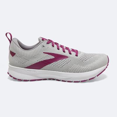 Brooks Revel 5 Kadın Koşu Ayakkabısı Gri/Beyaz | TR-870132