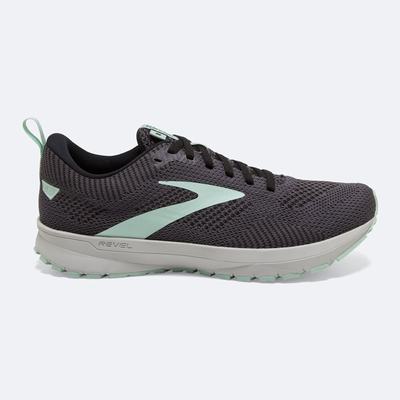 Brooks Revel 5 Kadın Koşu Ayakkabısı Siyah/Yeşil | TR-294076