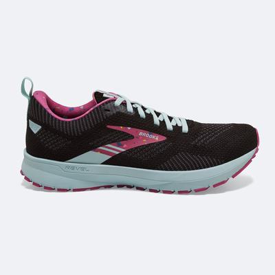 Brooks Revel 5 Kadın Koşu Ayakkabısı Siyah/Mor | TR-653249