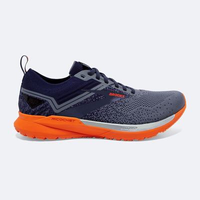 Brooks Ricochet 3 Erkek Koşu Ayakkabısı Lacivert/Gri/Koyu Kırmızı | TR-587903