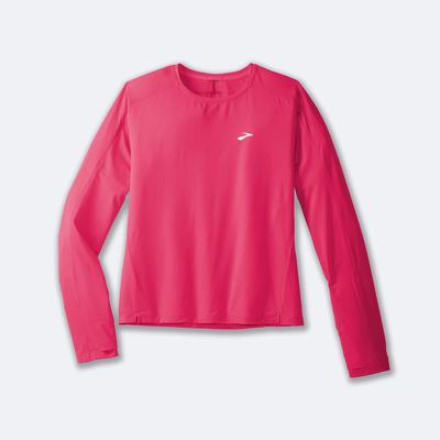 Brooks Sprint Free Long Sleeve 2.0 Kadın Tişört Pembe | TR-378416