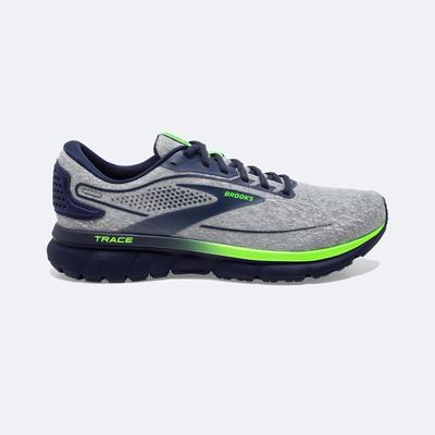 Brooks Trace 2 Erkek Koşu Ayakkabısı Gri/Mavi/Yeşil | TR-401362